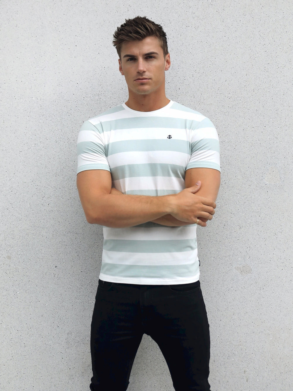 Sage Blakely Loano Stripe T-Shirt | MRT408193