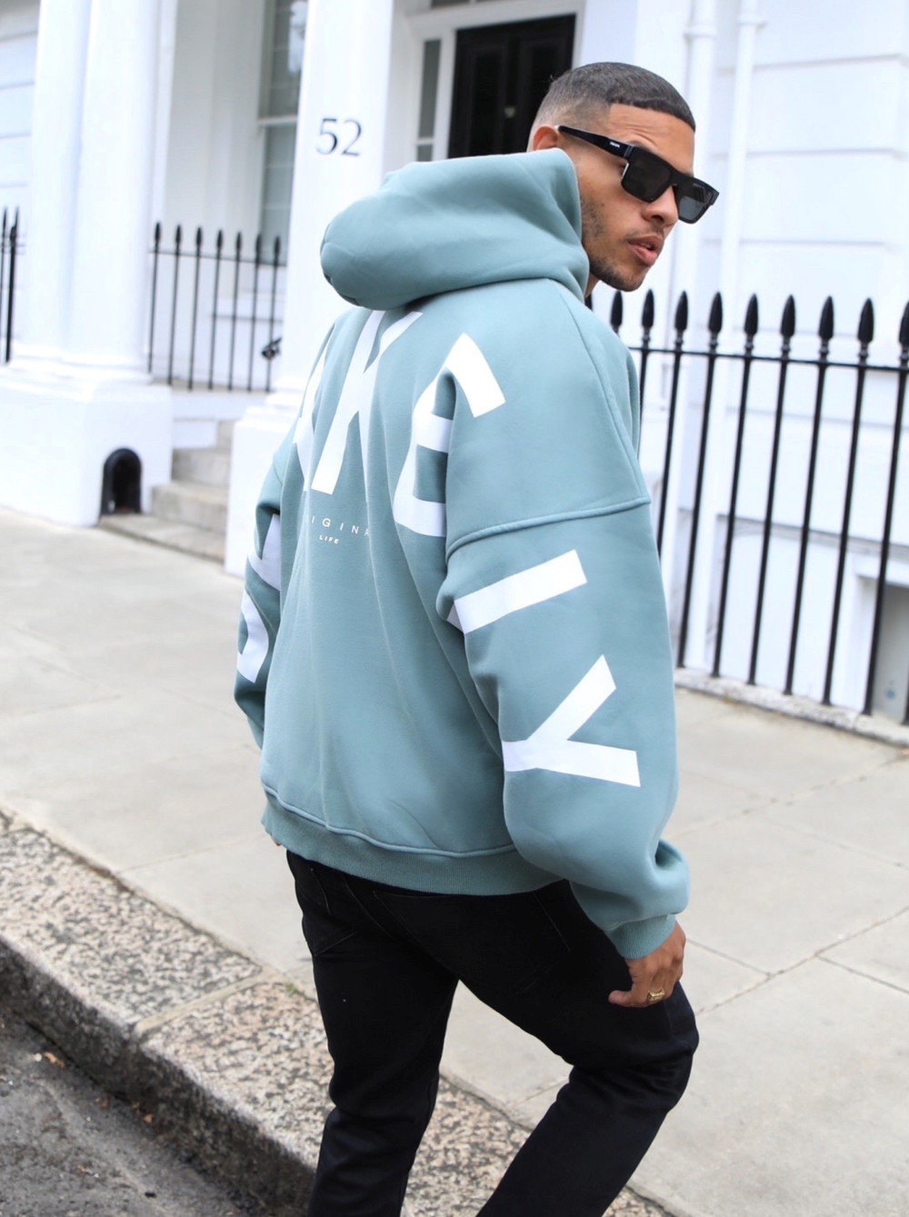 Sage Green Blakely Idris Oversized Hoodie | VDG952640