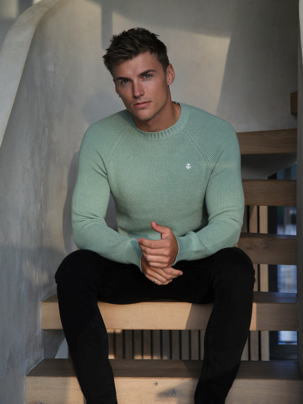 Sage Green Blakely Olton Knit Jumper | DIR017938