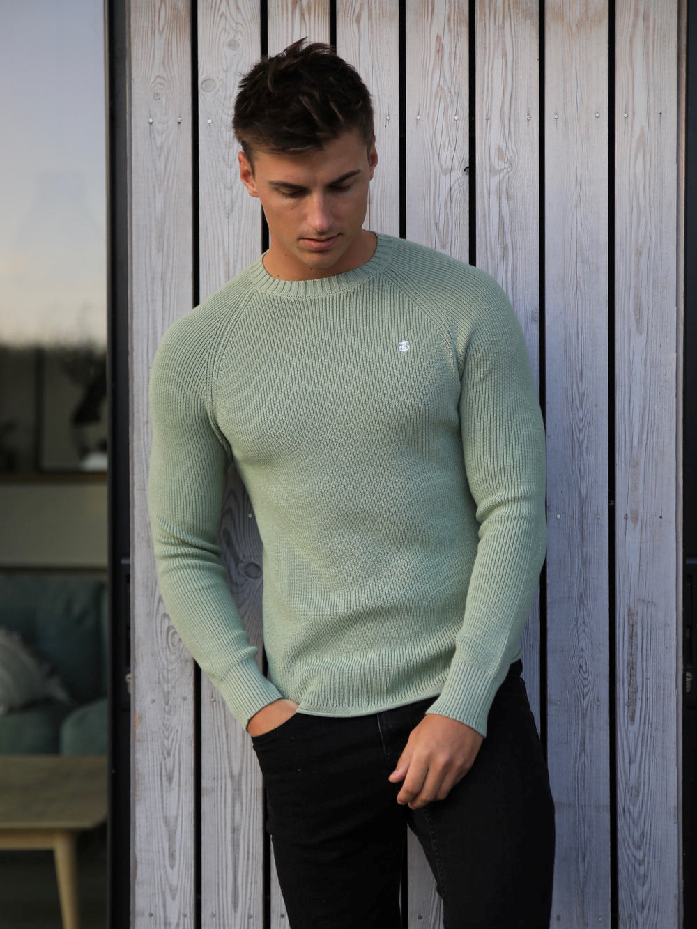 Sage Green Blakely Olton Knit Jumper | DIR017938