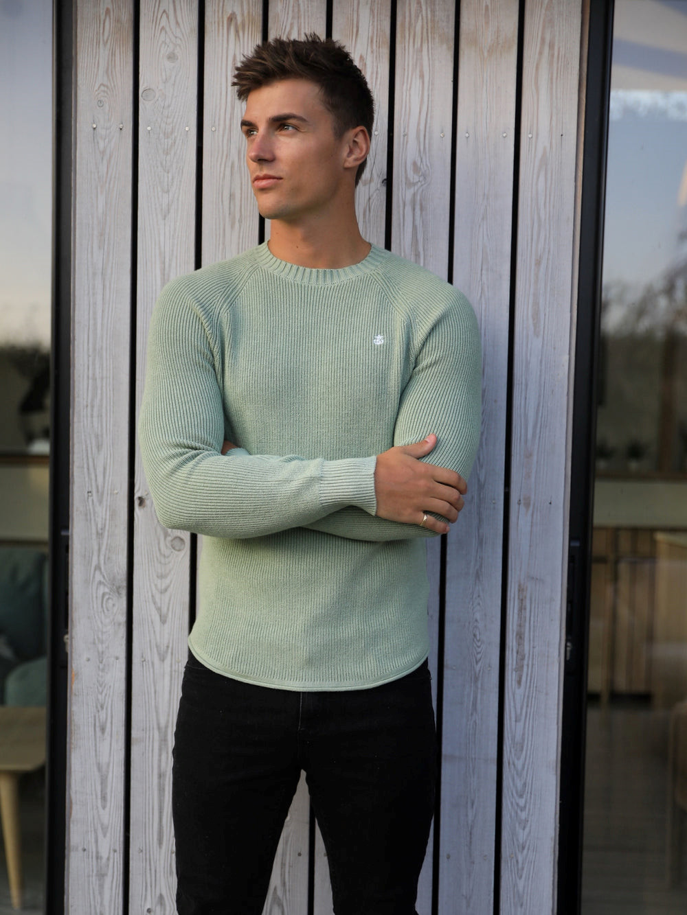 Sage Green Blakely Olton Knit Jumper | DIR017938