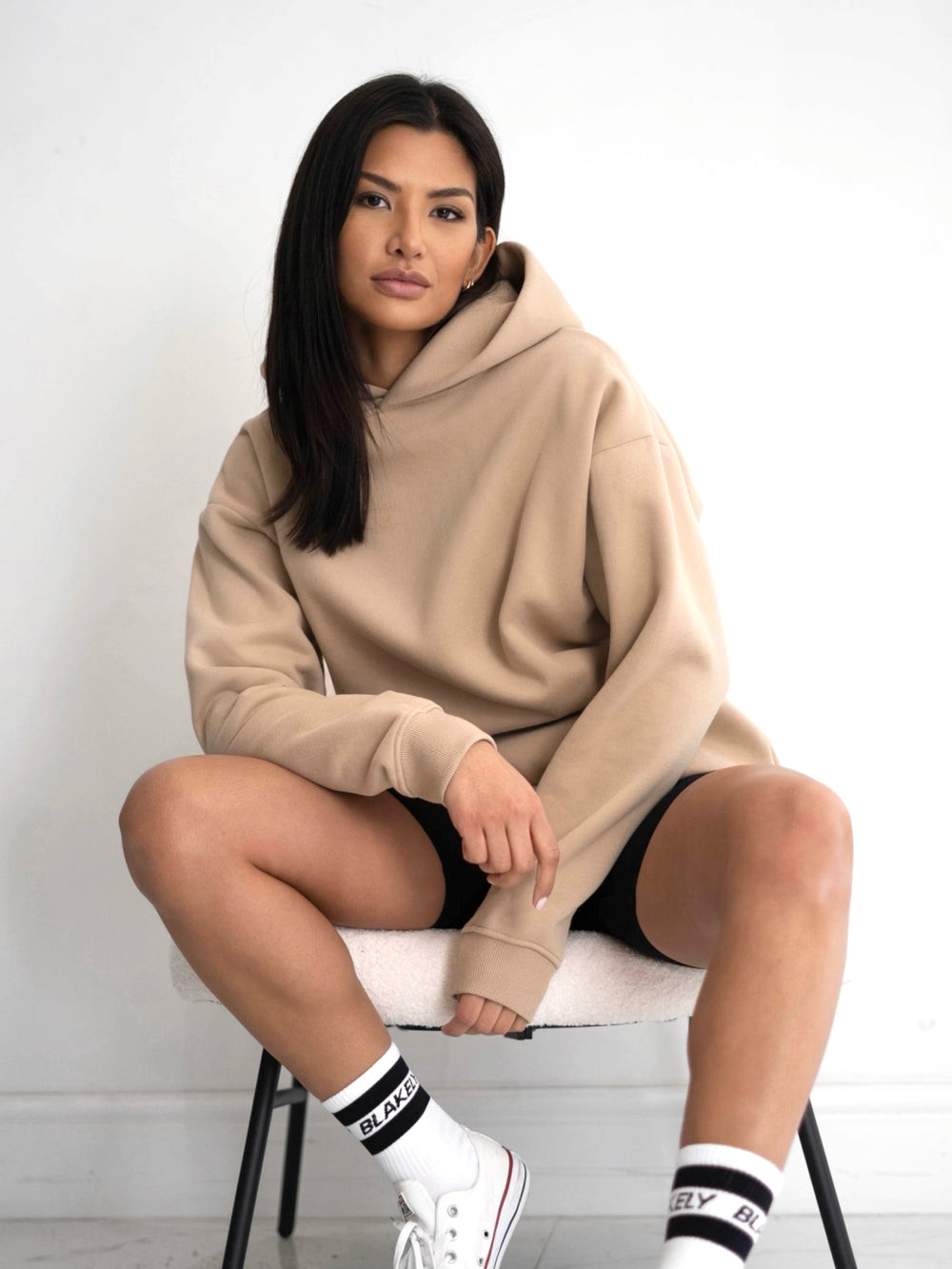 Tan Blakely LAX Women's Oversized Hoodie | FXC908246