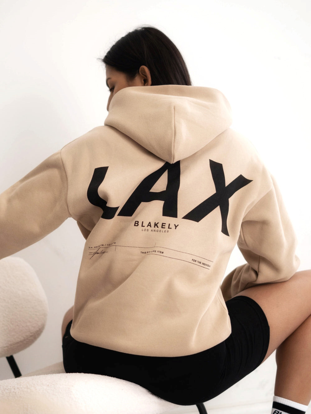 Tan Blakely LAX Women's Oversized Hoodie | FXC908246