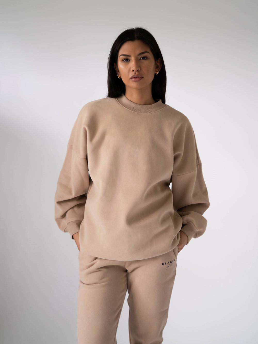 Tan Blakely LDN Womens Oversized Jumper | WHC039654