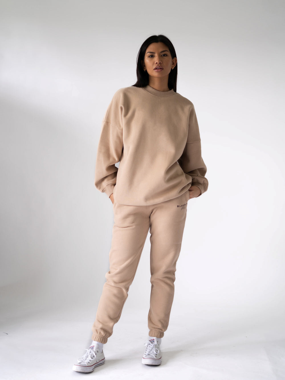 Tan Blakely LDN Womens Oversized Jumper | WHC039654