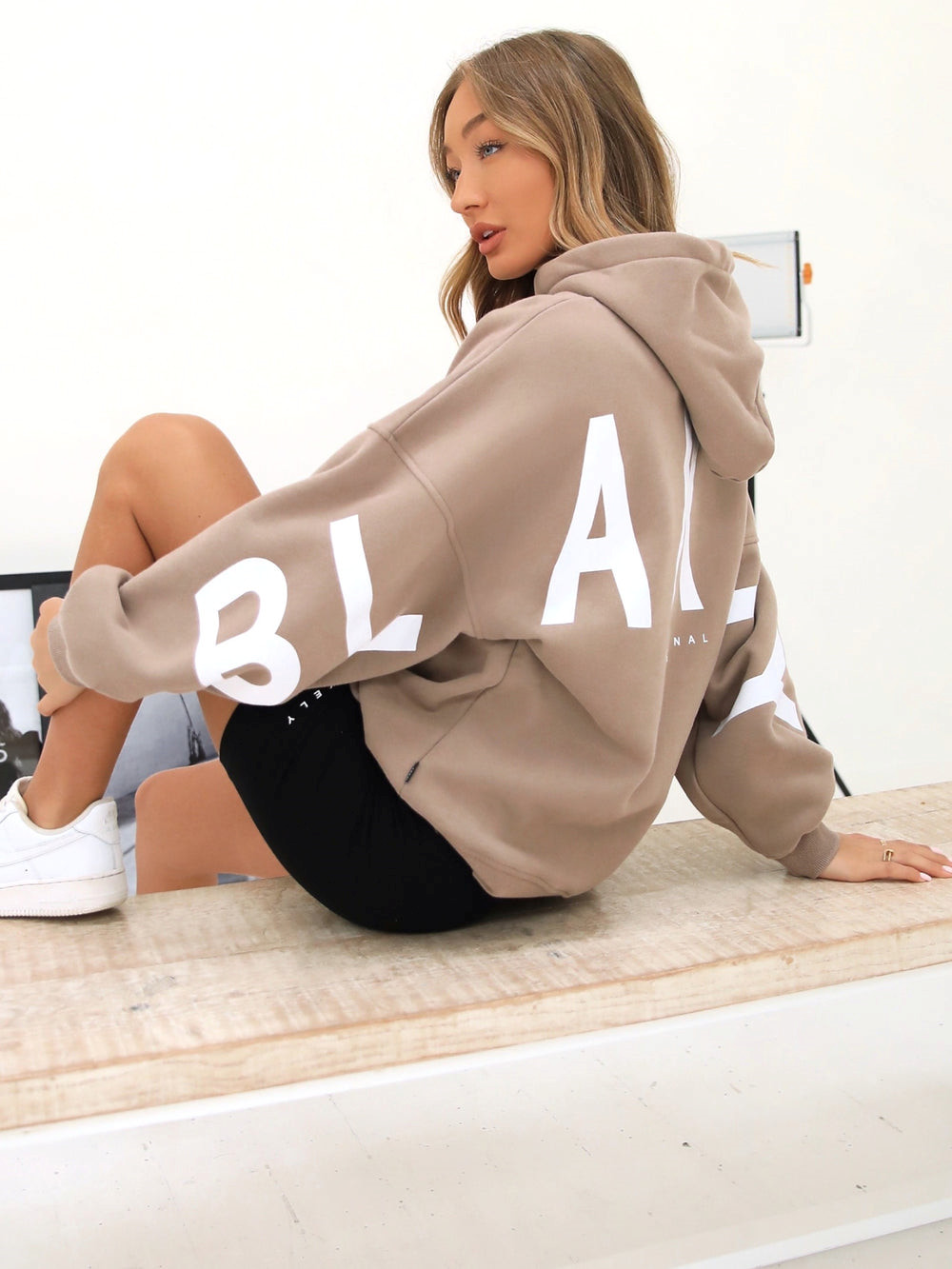 Taupe Brown Blakely Isabel Oversized Hoodie | RYC215864