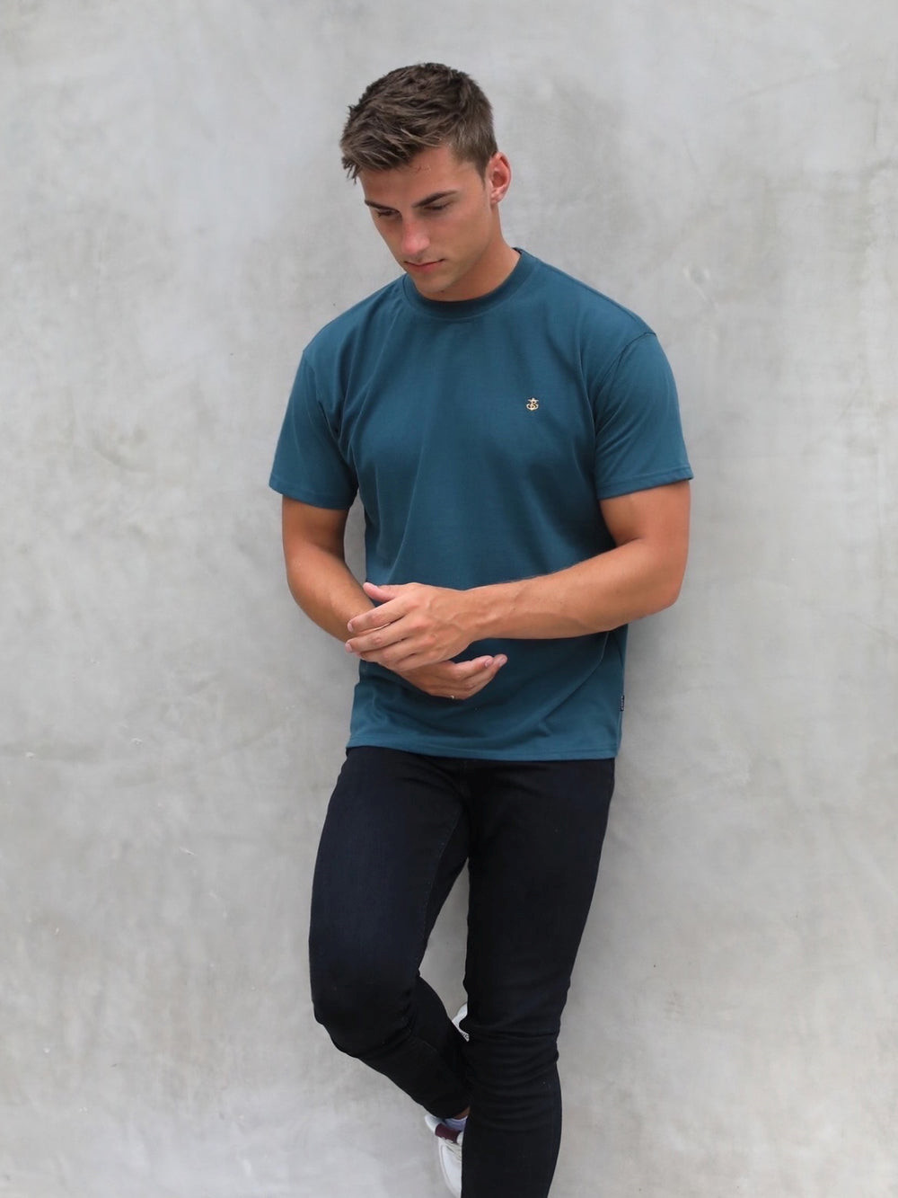 Teal Green Blakely Anchor Relaxed T-Shirt | CXN879641