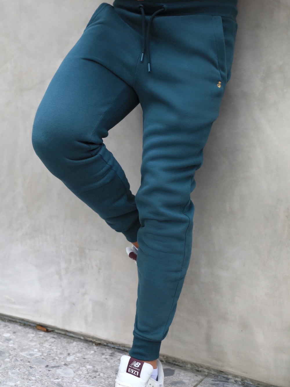 Teal Green Blakely Anchor Sweatpants | DIM347925