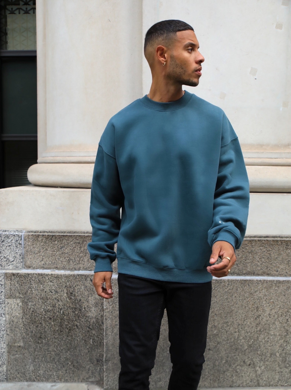 Teal Green Blakely Idris Oversized Jumper | TQD857102