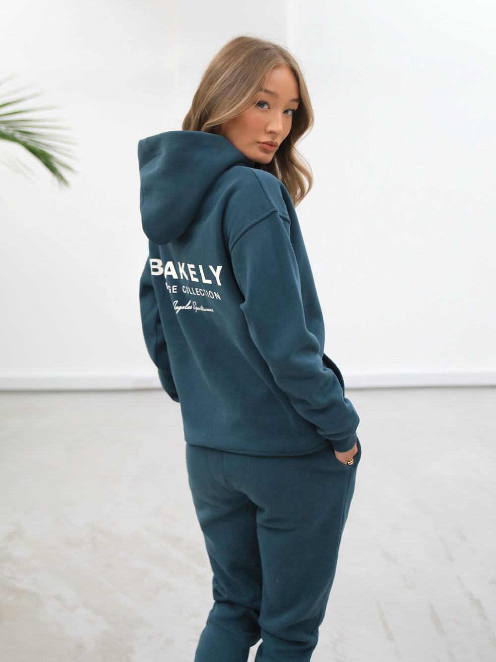 Teal Green Blakely Women's Sports Club Relaxed Hoodie | QKC978156