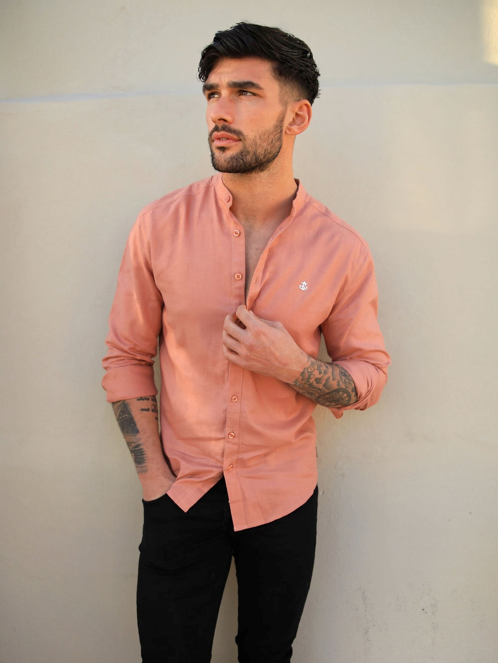 Terracotta Blakely Berkane Linen Shirt | FYK421586