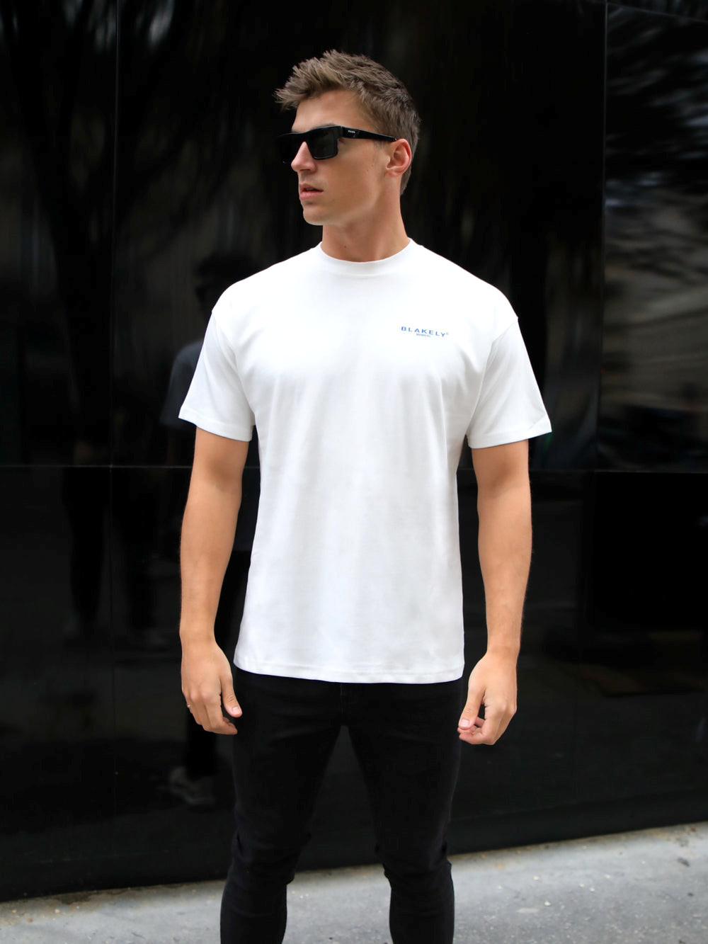 White Blakely Members Relaxed T-Shirt | PJX741523