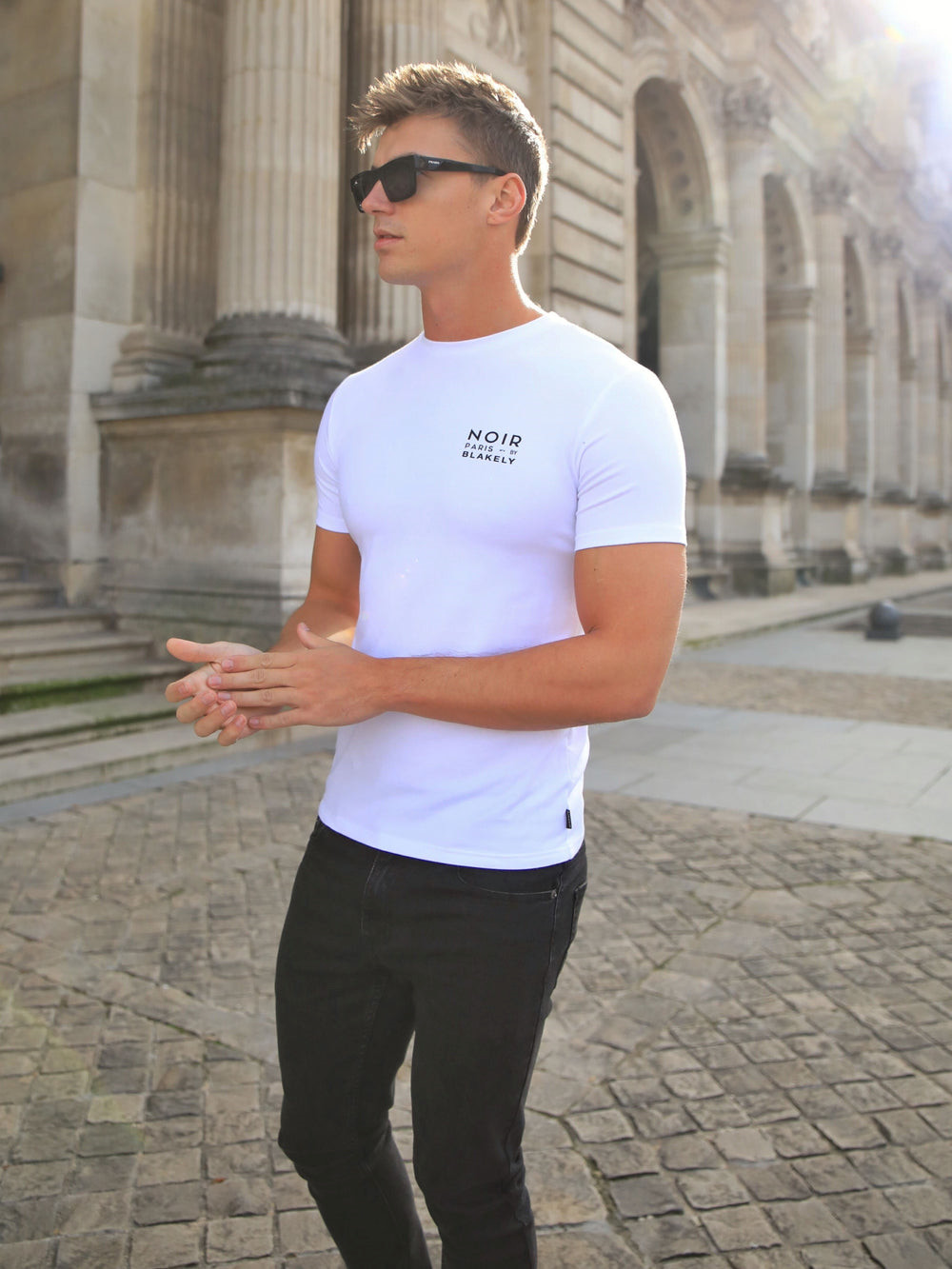 White Blakely Noir Slim T-Shirt | HSV675481