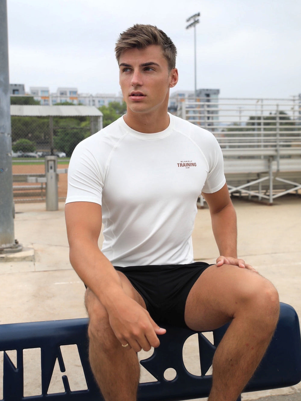 White Blakely Slim Training T-Shirt | GCI314258