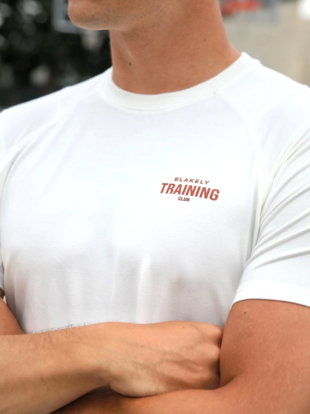 White Blakely Slim Training T-Shirt | GCI314258