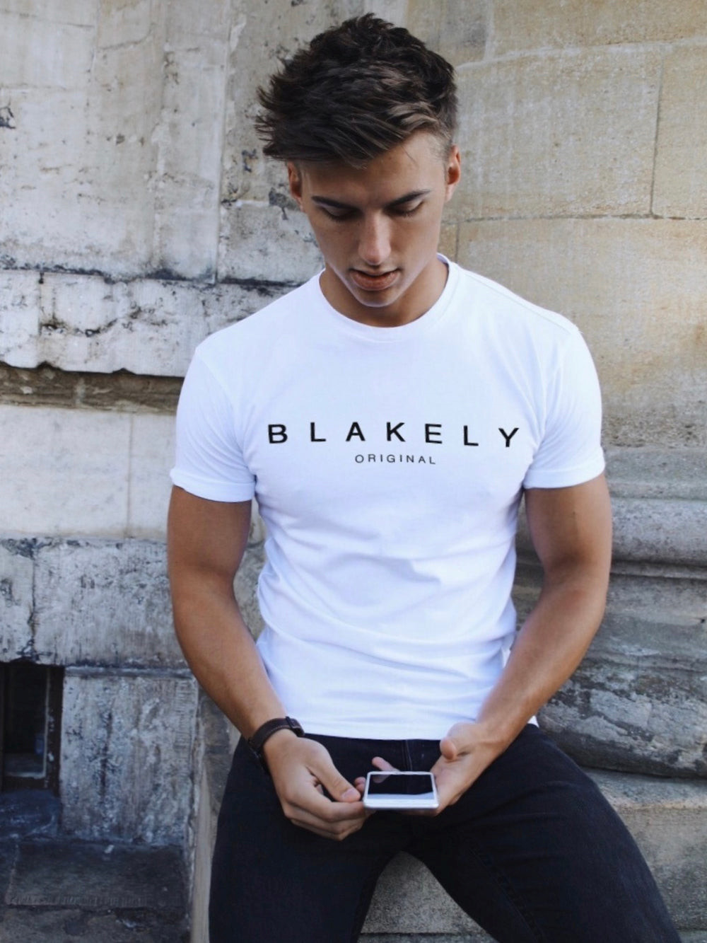 White Blakely Whitestone T-Shirt | TSF602318