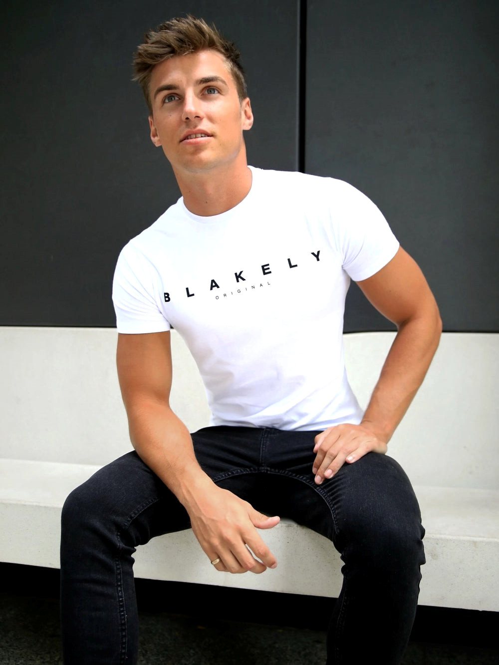 White Blakely Whitestone T-Shirt | TSF602318